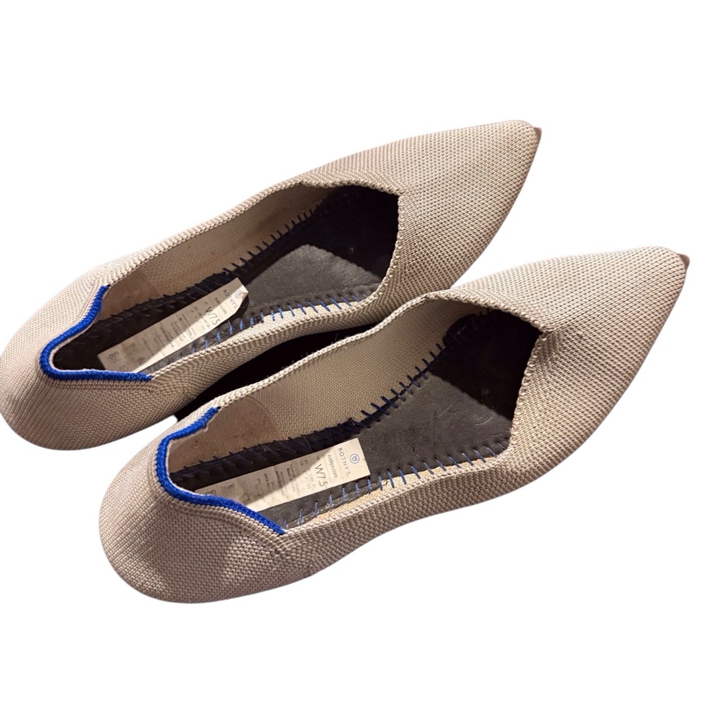 Rothy’s The Point Womens Size 7.5 Slip On Gray Birdseye Flat Office Career Wear